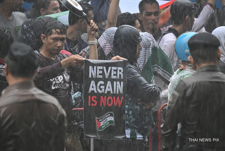تجمعات گسترده حامیان فلسطین در تایلند علیه جنایات رژیم صهیونیستی