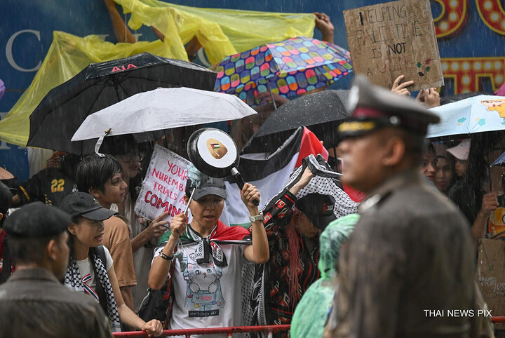 تجمعات گسترده حامیان فلسطین در تایلند علیه جنایات رژیم صهیونیستی