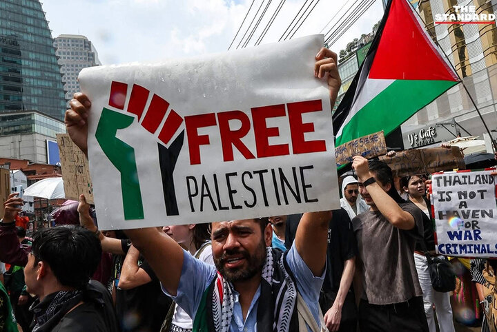 تجمعات گسترده حامیان فلسطین در تایلند علیه جنایات رژیم صهیونیستی