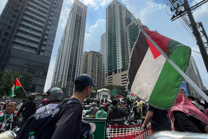 تجمعات گسترده حامیان فلسطین در تایلند علیه جنایات رژیم صهیونیستی