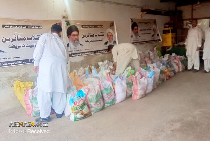 کمک‌رسانی مجلس وحدت مسلمین به خانواده‌های سیل‌زده در ایالت پنجاب پاکستان