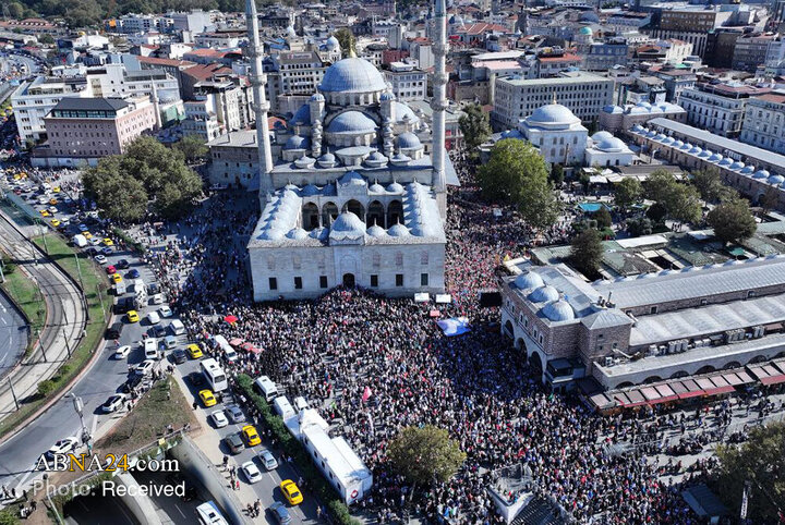 Informe fotográfico | Masiva manifestación pro-Gaza en Estambul, Turquía