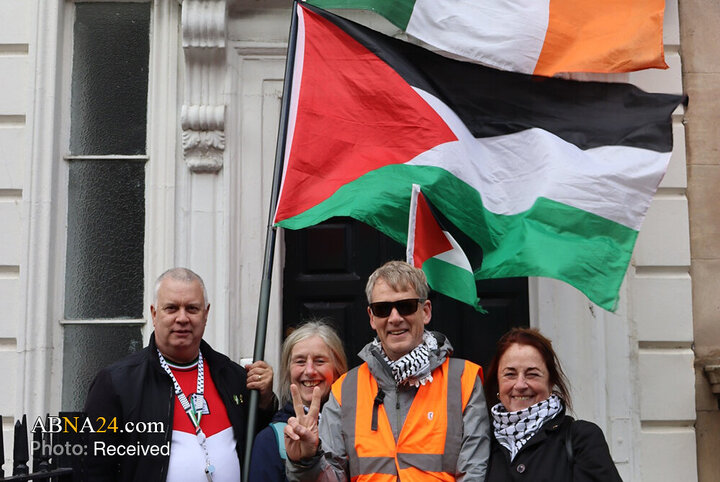 Informe fotográfico | Amplias manifestaciones pro-Palestina en Francia e Irlanda contra los crímenes del régimen israelí