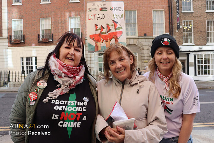 Informe fotográfico | Amplias manifestaciones pro-Palestina en Francia e Irlanda contra los crímenes del régimen israelí