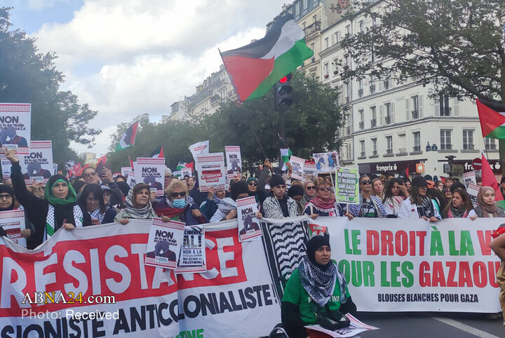 Informe fotográfico | Amplias manifestaciones pro-Palestina en Francia e Irlanda contra los crímenes del régimen israelí