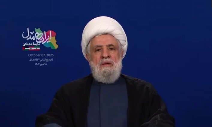 شیخ نعیم قاسم: ایران همیشه کنار مقاومت است/ شما الگویی را به تمام جهان ارائه کردید