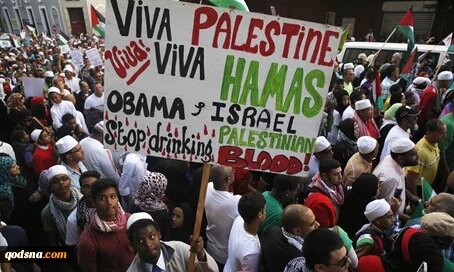 Grande manifestação na Guatemala em apoio ao povo palestino