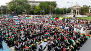 تصویری رپورٹ | لاہور: طوفان الاقصیٰ کی سالگرہ کے موقع پر فلسطین کے حق میں عظیم الشان مارچ