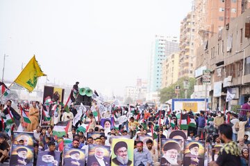 تصویری رپورٹ | کراچی میں شہدائے مقاومت کے حق میں شاندار ریلی