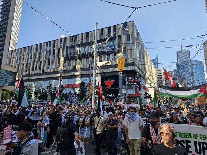 Informe fotográfico | Toronto: Masiva manifestación a favor de Palestina en Canadá
