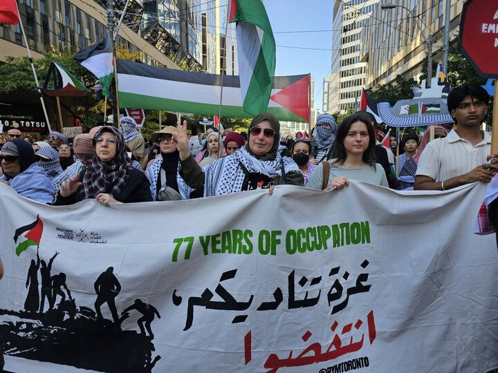Informe fotográfico | Toronto: Masiva manifestación a favor de Palestina en Canadá