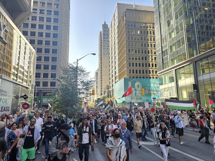 Informe fotográfico | Toronto: Masiva manifestación a favor de Palestina en Canadá
