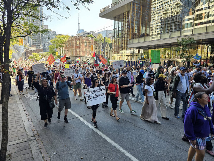 Informe fotográfico | Toronto: Masiva manifestación a favor de Palestina en Canadá