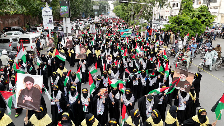 لاہور: طوفان الاقصیٰ کی سالگرہ کے موقع پر فلسطین کے حق میں عظیم الشان مارچ