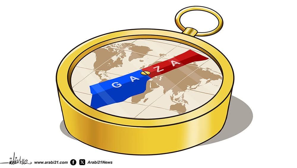 كاريكاتير / غزة في مركز البوصلة