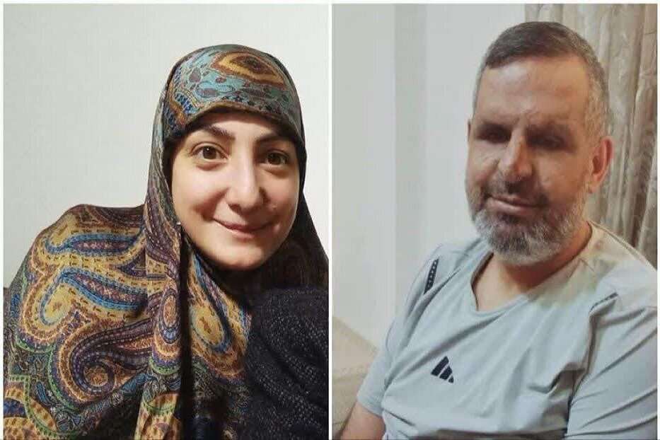 ویدیو | تصاویری از تشییع پیکر شهید حسن عطوی و همسرش در جنوب لبنان