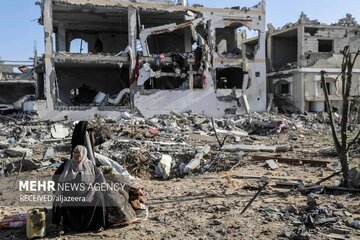 Гәззә шәһәринин Сәбра мәһәлләсинин сионист режим тәрәфиндән ҝениш шәкилдә дағыдылмасы \ Видео