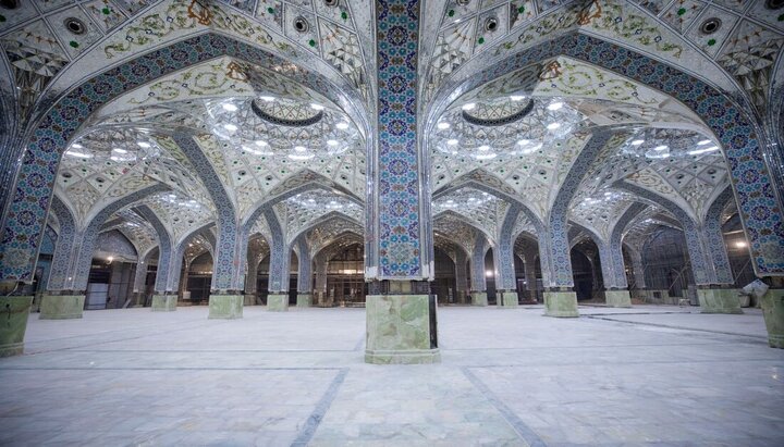 Informe fotográfico |  Imágenes del avance en la construcción del Gran Patio de Al-‘Aqila Zainab (la paz sea con ella)