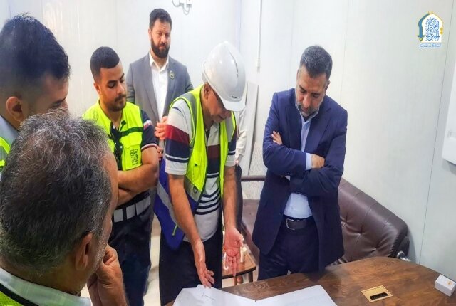 الأمين العام للعتبة الكاظمية المقدسة يتابع سير العمل في مشروع مرآب متعدد الطوابق