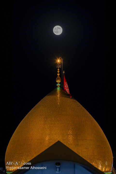 Kerbela'da Ayın Devasa Görünümünden Kareler