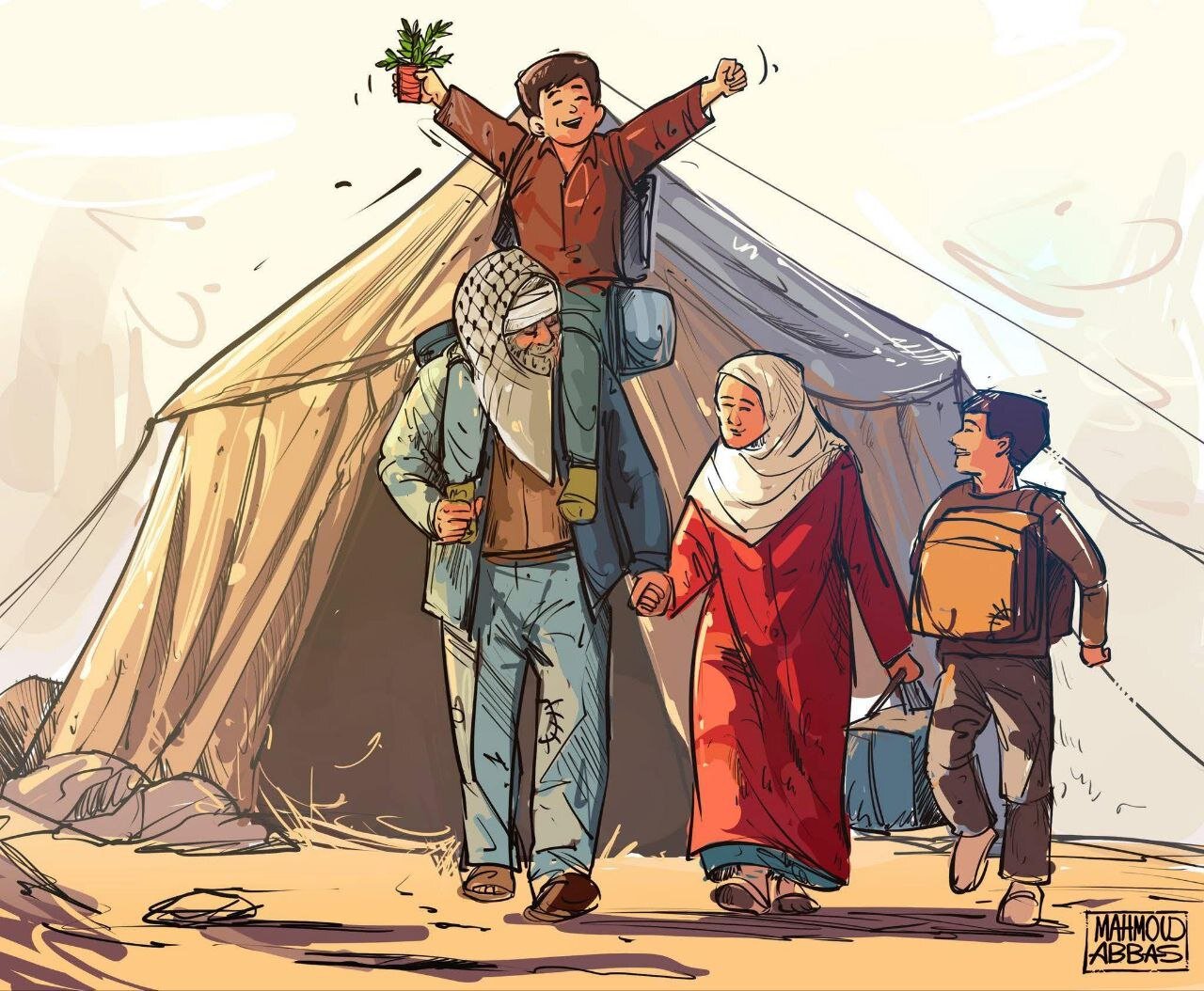 كاريكاتير / احتفالات العودة المستقبلية إلى الوطن