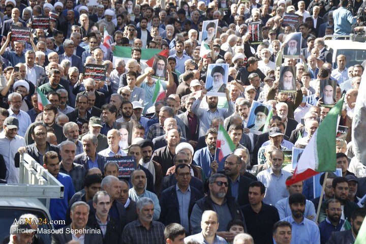 راهپیمایی بشارت نصر در تبریز