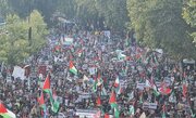 Hundreds of thousands rally in London for Palestinian justice after Gaza ceasefire