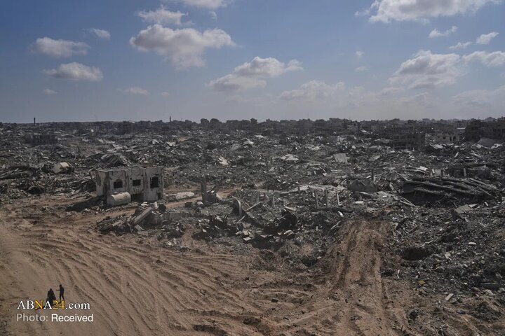 بازگشت هزاران آواره فلسطینی به شمال غزه پس از اعلام آتش‌بس