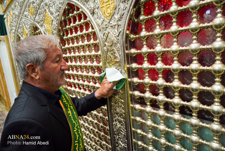 آئین غبارروبی مضجع شریف حضرت موسی مبرقع (ع)