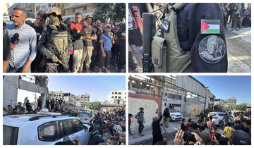 HAMAS yeddi israilli əsiri Qırmızı Xaça təhvil Verdi \ Video