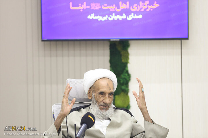Informe fotográfico |  El miembro de la Asamblea de Expertos, **Ayatollah Beheshti**, realiza una visita oficial a la Agencia de Noticias Abná