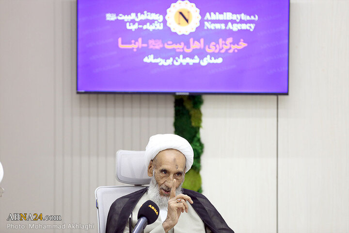 Informe fotográfico |  El miembro de la Asamblea de Expertos, **Ayatollah Beheshti**, realiza una visita oficial a la Agencia de Noticias Abná