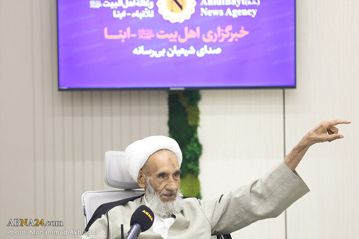 Informe fotográfico |  El miembro de la Asamblea de Expertos, **Ayatollah Beheshti**, realiza una visita oficial a la Agencia de Noticias Abná