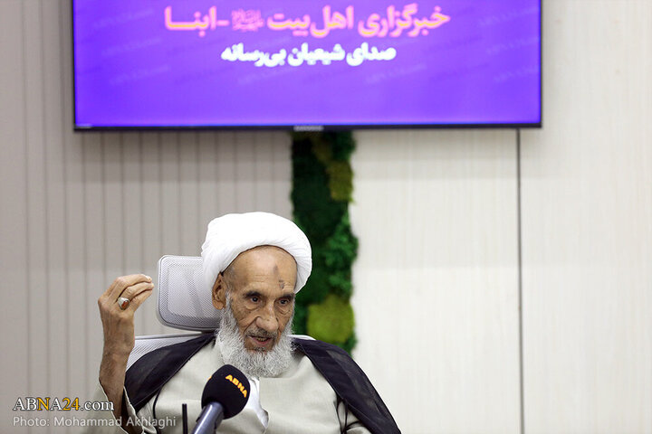 Informe fotográfico |  El miembro de la Asamblea de Expertos, **Ayatollah Beheshti**, realiza una visita oficial a la Agencia de Noticias Abná