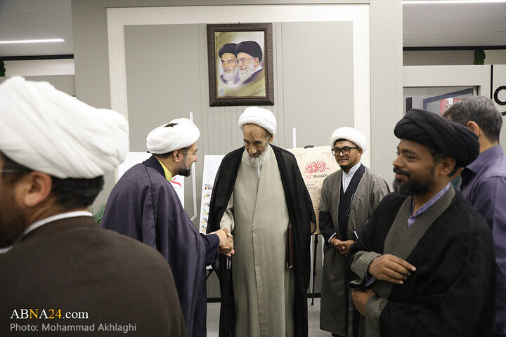 Informe fotográfico |  El miembro de la Asamblea de Expertos, **Ayatollah Beheshti**, realiza una visita oficial a la Agencia de Noticias Abná