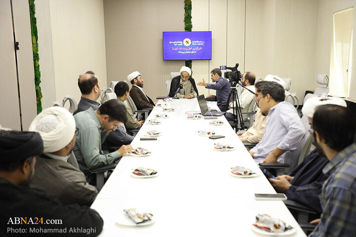 Informe fotográfico |  El miembro de la Asamblea de Expertos, **Ayatollah Beheshti**, realiza una visita oficial a la Agencia de Noticias Abná