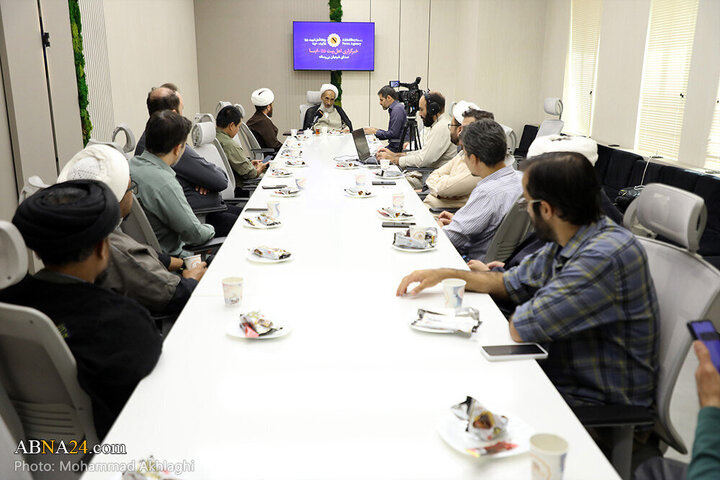 Informe fotográfico |  El miembro de la Asamblea de Expertos, **Ayatollah Beheshti**, realiza una visita oficial a la Agencia de Noticias Abná