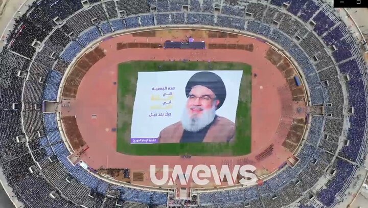 گردهمایی ۷۰ هزار نفری «نسل‌های سید» در بیروت + ویدیو