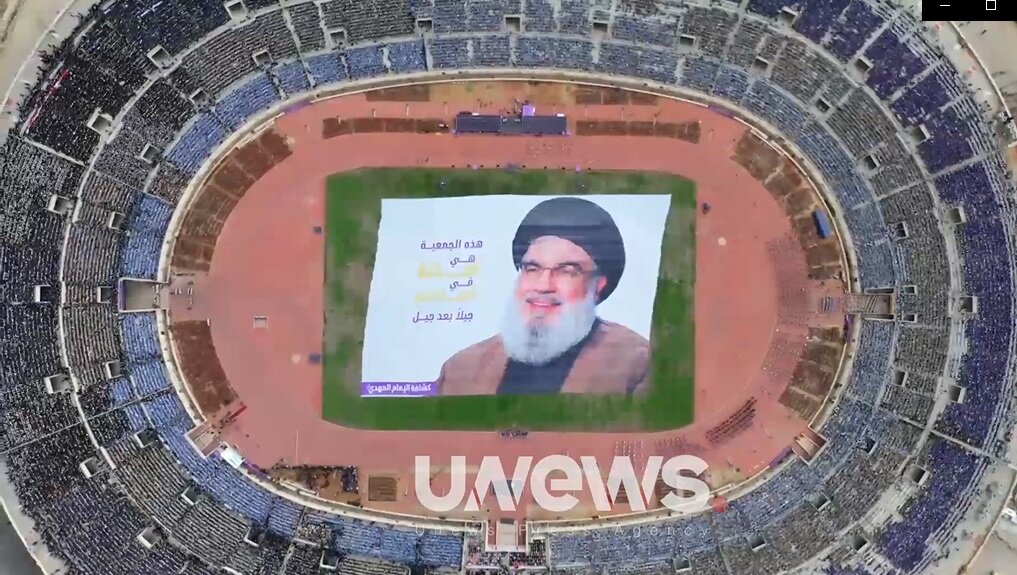 گردهمایی ۷۰ هزار نفری «نسل‌های سید» در بیروت + ویدیو