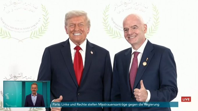 حضور سئوال برانگیز رئیس فیفا در نشست شرم الشیخ