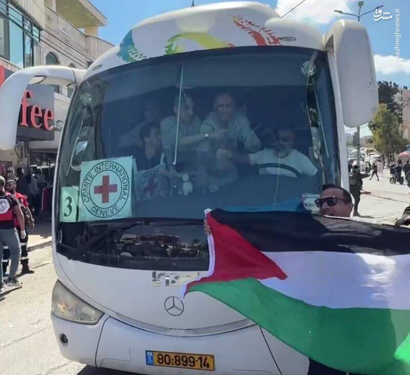Wêneyên pêşîn ên girtiyên Filistînî yên serbestberdayî li Ramallahê