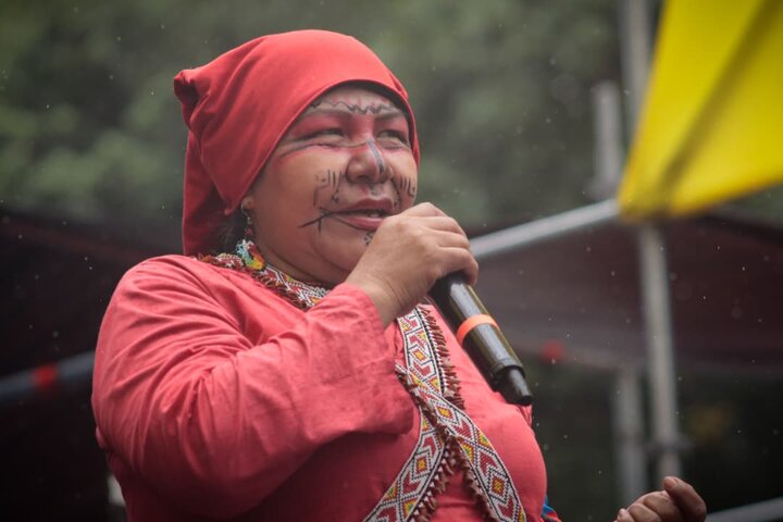 Informe fotográfico | Marcha multitudinaria en Caracas: Venezuela rinde homenaje a la resistencia indígena