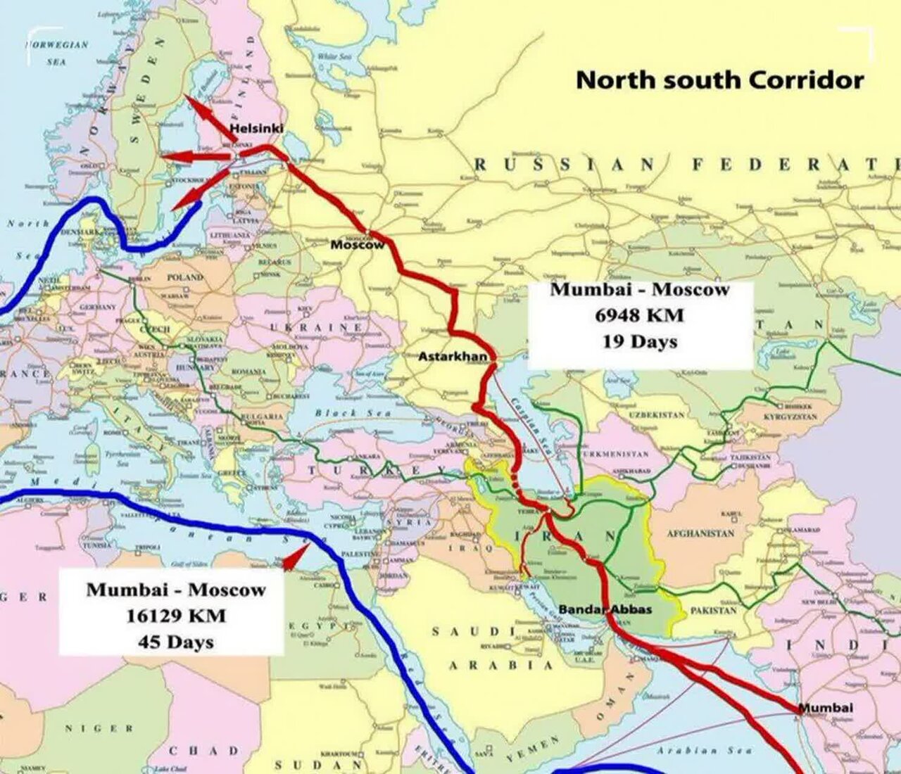 Iran Da Rasha Da Azerbaijan Zasu Gina Hanyoyin Tattalin Arziki