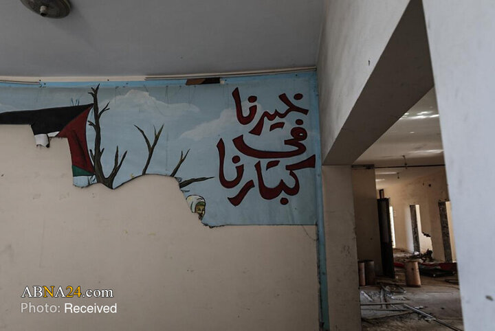 ویرانی گسترده در بیمارستان الوفاء پس از عقب‌نشینی نظامیان صهیونیست از غزه