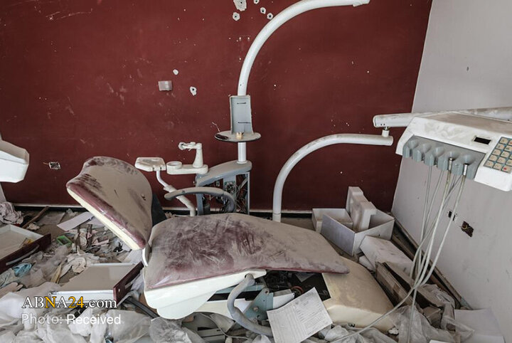 ویرانی گسترده در بیمارستان الوفاء پس از عقب‌نشینی نظامیان صهیونیست از غزه