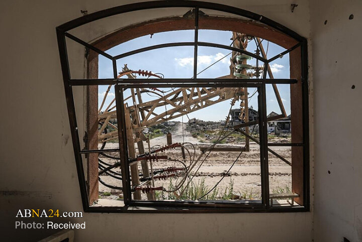 ویرانی گسترده در بیمارستان الوفاء پس از عقب‌نشینی نظامیان صهیونیست از غزه