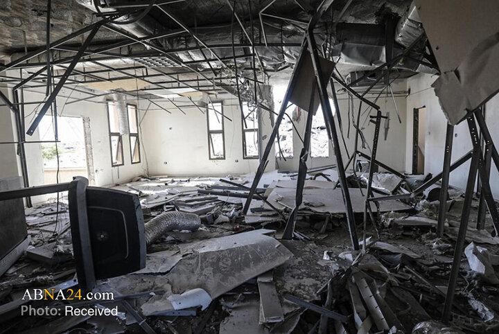 ویرانی گسترده در بیمارستان الوفاء پس از عقب‌نشینی نظامیان صهیونیست از غزه