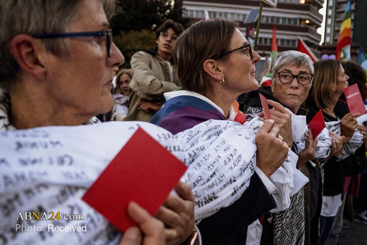 درگیری حامیان فلسطین با پلیس پیش از برگزاری مسابقه فوتبال اسرائیل با ایتالیا