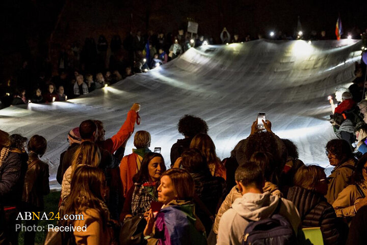 درگیری حامیان فلسطین با پلیس پیش از برگزاری مسابقه فوتبال اسرائیل با ایتالیا