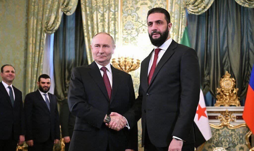 سفر رئیس گروه حاکم بر سوریه به مسکو/ الجولانی و پوتین دیدار کردند + ویدیو